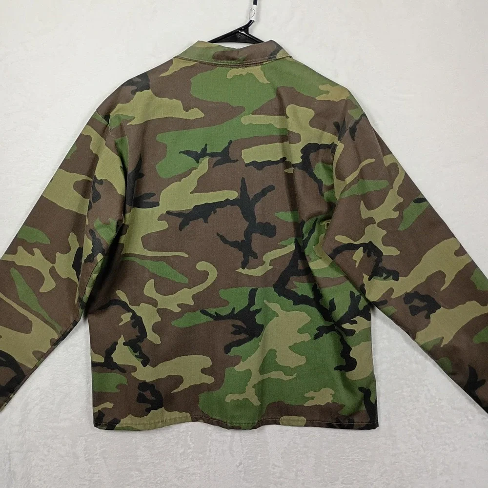 Camo Shirt‎ Jacket Mens Large Green Woodland Utility Gorpcore Hiking Army Marine